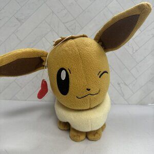 Banpresto Eevee Plush Pokemon Doll Big Eevee Winking 11” Japan Import Cute Small